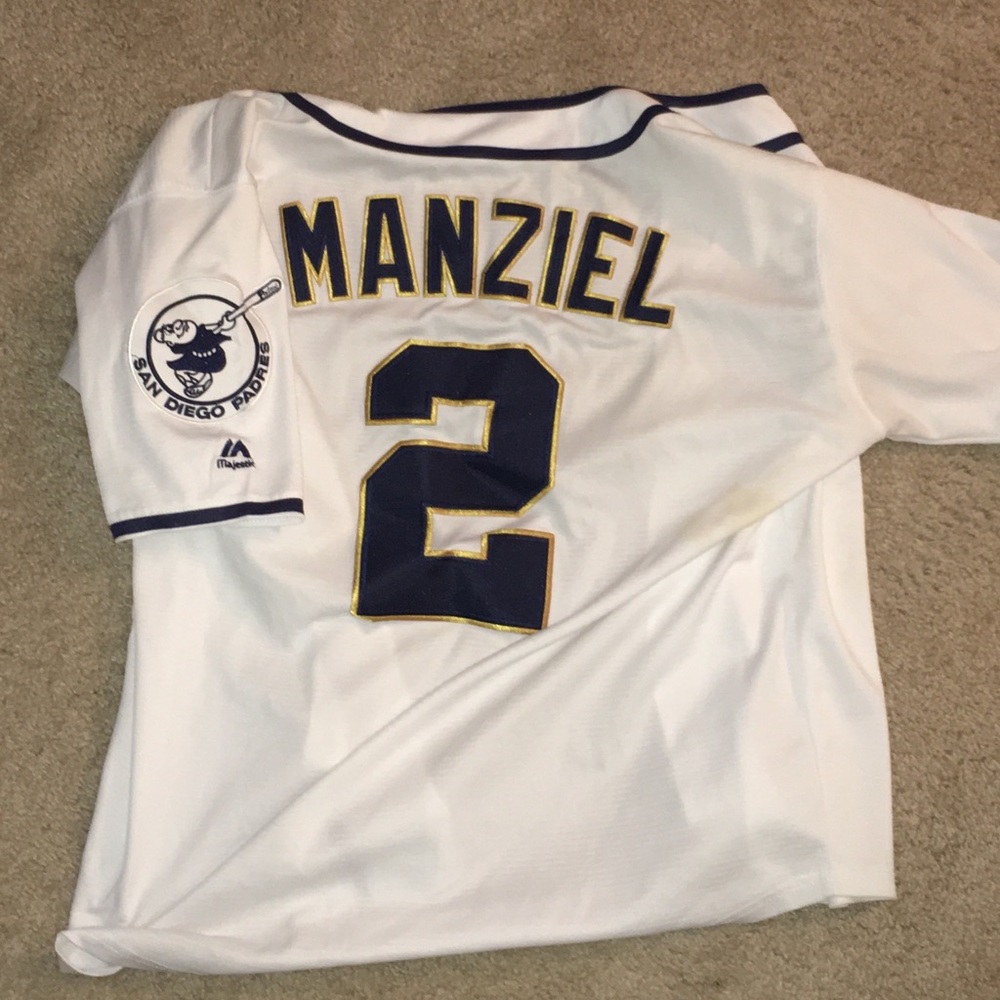 Johnny Manziel Draft Day Jersey- San Diego Padres